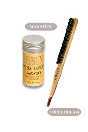 عصا من الـ MNZ-Wax و فرشاة الـ Bun المهنية - Efsun