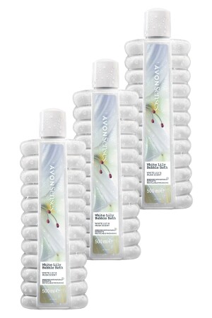 MNZ-White Lily Lily Bath Foam 500 ملين مجموعة ثلاثية SAMPUAN0103-3 - Avon