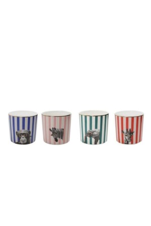 MNZ-Wild Life 4 Piece Glass Set 230 Cc 341SET200 - Porland