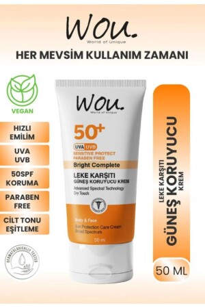 مكافحة النقرة من MNZ-Wou كريم الشمس عالي الحماية Spf50 50 ml - Wou World Of Unique