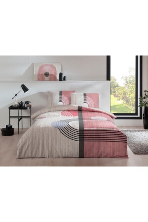 MNZ-Young Fashion Duvet Cover Set أليكس وردية منفصلة 3519-102 - Taç