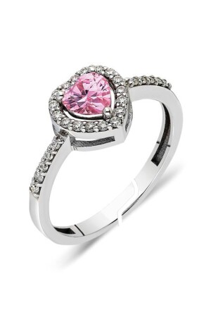 MNZ-Zircon Stone Pandora Heart Model خاتم نسائية قابلة للتعديل (خاتم هدية) - Trend Collection