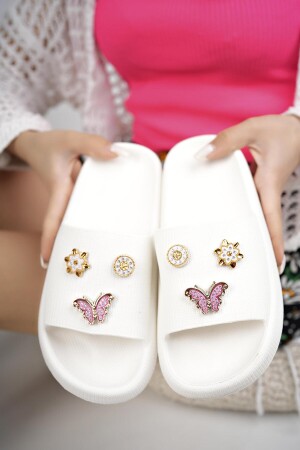 Modafrato Butterfly Stone Unisex Hausschuhe Strand Meer Pool Hausschuhe - Moda Frato