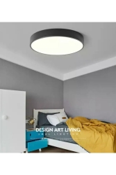 Modern 24w antrasit kasa 3200k gün ışığı led avize banyo balkon wc Armaturu antrasityvrlk - Viesteknoloji