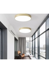 Modern 24w GOLD KASA 3200K GUN IŞIĞI tavana sıfır led plofenyer ev isyeri led armatur goldgisigi - Viesteknoloji