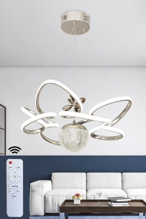Modern 3 Color Controlled Chrome Large Size Living Room Chandelier Bulk LED Chandelier - Ransom