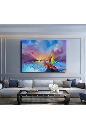 Modern Abstract Colorful Canvas Canvas Painting Knvs430 - KanvasSepeti