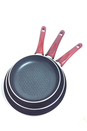 Modern and Stylish Designs Fireproof Non-Stick 3-Piece Teflon Pan Set 20-24-28cm EVİNDA0803 - EVİNDA