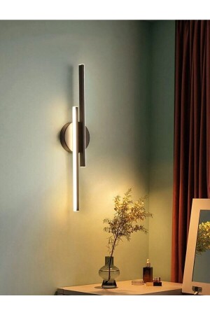 Modern Aplik Çift Yönlü Çubuk Led Siyah Günışığı Avize Armatür 50cm Çubuk Uzunluğu Toplam Boy 70cm - Avizen Lighting
