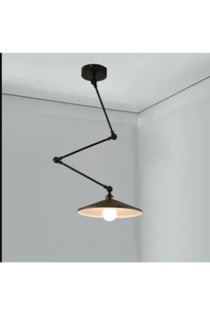 Modern Black Four Jointed Acrobat Metal Table Top Pendant Lamp Chandelier Hat Diameter:38cm RIO0001717 - RİOLİGHT