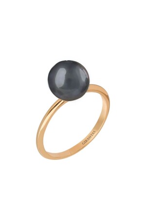 Modern Black Pearl Ring - Gırantaş