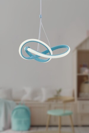 Modern Bolivia Single Turquoise Pendant Lamp LED White Power LED Living Room Kitchen Room LED Chandelier BoliviaNew - Dekorluna