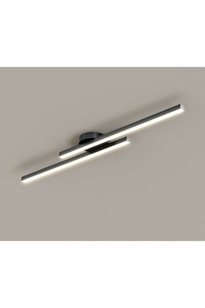 Modern Ceiling Corridor Lighting Rod Led Black Daylight Linear Chandelier Luminaire Binary Dual Linear - Genel Markalar