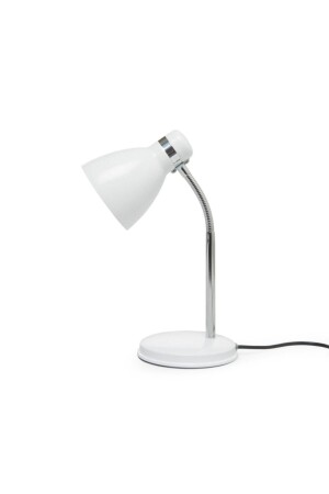 Modern Chrome Spiral Table Lamp - White EVIDEA11234 - Nisaluce