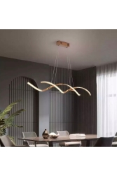 Modern Concept Tasarım La Spezia Led Avize Eskitme Gold Kumandalı Avize Sarkıt 3 Renk fico0966 - Fico Home
