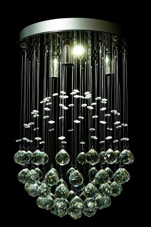 Modern Design 30 cm 3-Plus Model Crystal Stone Chandelier with Fishing Line 1002-30 - esenavize