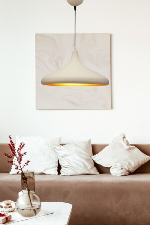 Modern Design White Pendant Chandelier - Bedroom - Living Room - Hall - Kitchen - Bathroom Moder-N - VEDA AVİZE
