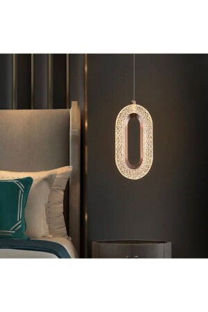 Modern Elegance Luxury Crystal Single Pendant Lamp LED Chandelier Gold Yellow Multistage 3 Colors burenze1099 - burenze