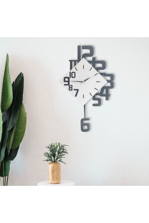Modern Large Size Geometric Swinging Pendulum Home Office Wall Clock bnss1 - CajuArt