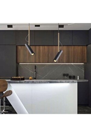 Modern Led Decorative Directional Pendant Lamp Cylinder Spot 3000k Black ABN-78279 - Vonalight