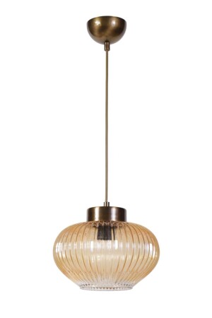 Modern Living Room - Kitchen - Bedroom Chandelier Honey Glass Single Chandelier - Modavize