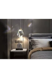 Modern Luxury Kristalize Camlı Power Led Aplik Gold Sarı Concept Ürün Gün Işığı fico0768 - Fico Home