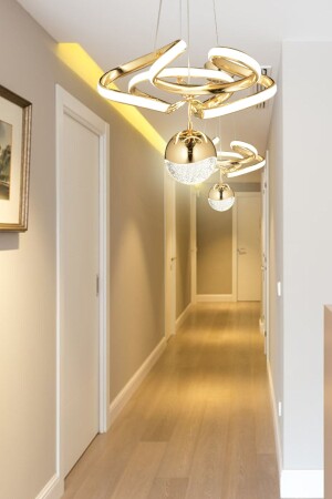 Modern Luxury Modern Led Chandelier Set of 2 LUNAD32-2FGD - Luna Lighting