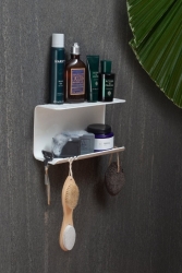 Modern Metal Duş Rafı, Duş Düzenleyici, Banyo Rafı HDA75 - Hobi Demir Sanat