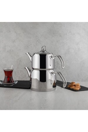 Modernes Mini-Teekannen-Set 1. 60/0. 80 Lt RIVER-MODERNMINI - Nehir