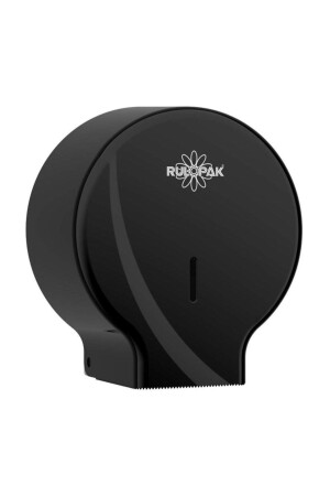 Modern Mini Jumbo Toilet Paper Dispenser Black R-1310S - Rulopak