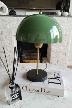 Modern Mushroom Green Colored Metal Headed Mushroom Lampshade - Trend Avize