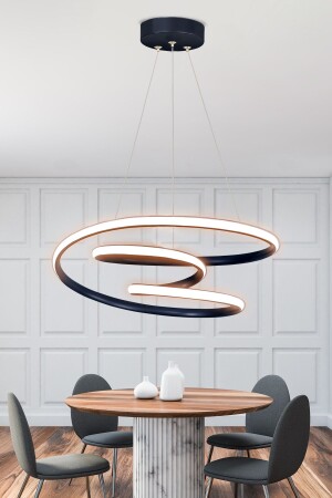 Modern Pendant Lamp Galaxy Black Case Daylight LED Chandelier GALAKSİ - RANSOM