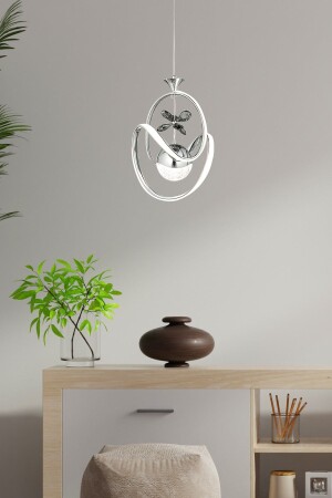 Modern Pendant Lamp LED Chandelier Butterfly Stone Chrome Tiered 3 Color Light burenze845 - burenze