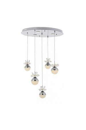 Modern Pendant Lamp Power LED Chandelier Butterfly Crystal Stone Chrome LED Chandelier burenzecollection2 - burenze