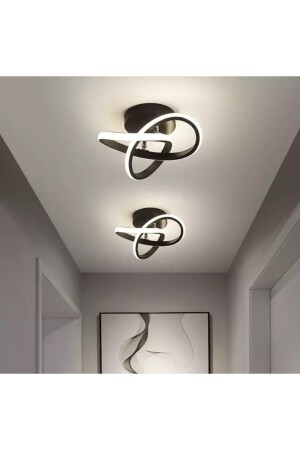 Modern Plafonier Ceiling LED Chandelier Dark Brown 2 Piece Set Price LED Chandelier burenze763 - burenze