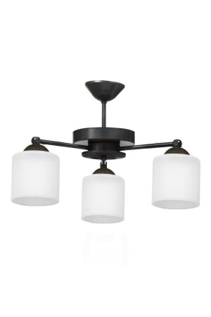 Modern Plofonyer Living Room - Kitchen - Bedroom Design Glass Triple Chandelier topaç6 - Modavize