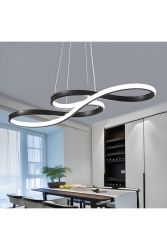 Modern Sarkıt Siyah Kasa Yol Model Led Avize yol - RSCOLLECTIONS