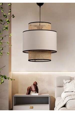Modern Series Fabricated Natural Hazeran Rattan Pendant Lamp Chandelier Bedroom Living Room Kitchen Ayd-3506 AYD-3506 - HOMİNG