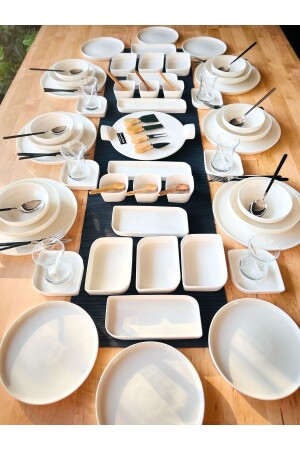 Modern Simple 125 Piece Dinner and Breakfast Set for 12 Persons 03 - CASA DE BELLA