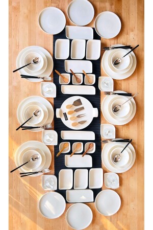 Modern Simple 93 Piece Dinner and Breakfast Set for 12 Persons 02 - CASA DE BELLA