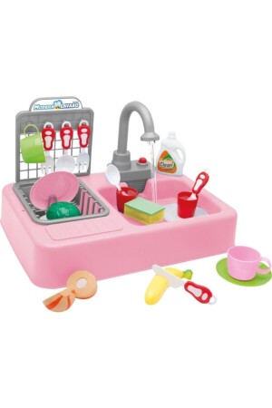 Modern Sink Real Flowing Fountain Pink 0001 - Kayyum Oyuncak