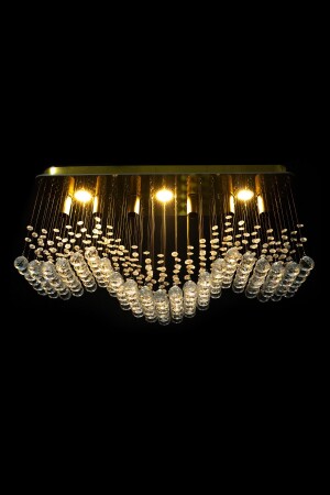 Modernes Design 70 * 20 cm / 6 Lampen, Luxusmodell, Kristallstein-Angelschnur-Kronleuchter 1022-7020 - esenavize