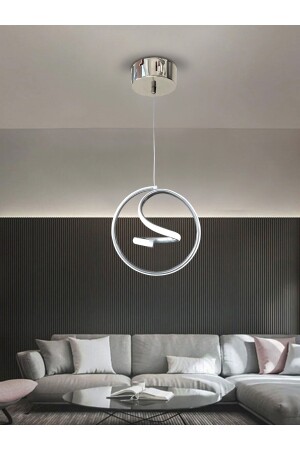 Modern Tekli Sarkıt Led Avize Antre , Oda Helezon Beyaz Işık Ledli Avize helezon - RSCOLLECTIONS