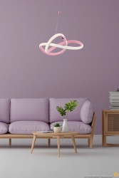Modern Tekli Sarkıt Power Led Avize Pembe Beyaz Işık Ledli Çocuk Odası Avize TYC65ENELN169597091647519 - burenze