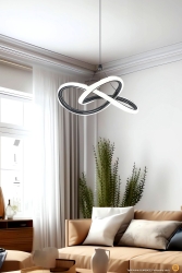 Modern Tekli Sarkıt Power Led Avize Siyah Beyaz Işık Ledli Avize TYC65ENELN169597091647519 - burenze