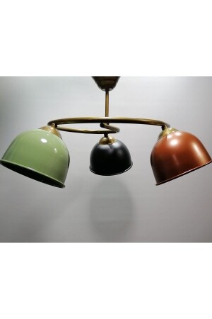 Modern Triple Color Headboard Metal Pendant Lamp Chandelier RIO0001391 - RİOLİGHT
