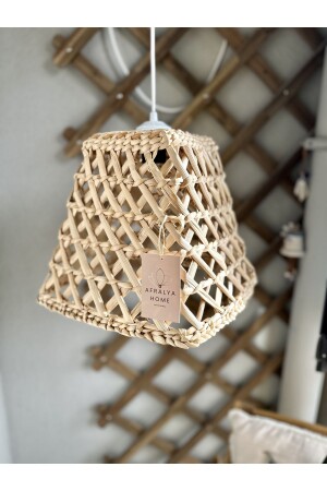 Modern Wicker Bohemian Pendant Lamp Chandelier Living Room Kitchen Room Hall Wicker Bamboo Rattan Chandelier (holder Included) ERS75837 - AFRALYAHOME