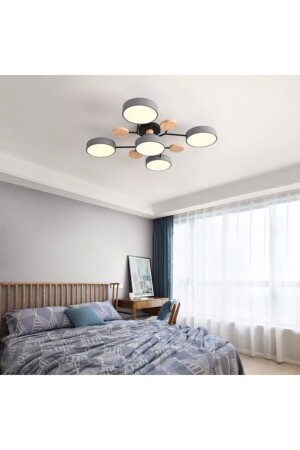 Modern Wooden Led Chandelier 501970614796 - SimaAvize