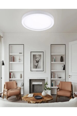 Modern Zero Ceiling Round Led Panel Spot Lamp Glop Sconce Luminaire Chandelier 6500k White Color mediumwhite9 - luxshome