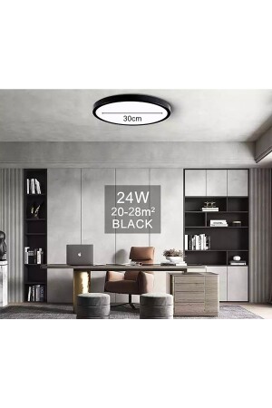 Modern Zero Panel LED Chandelier 6400k Ice White Light Matte Black Body fico0106 - Fico Home